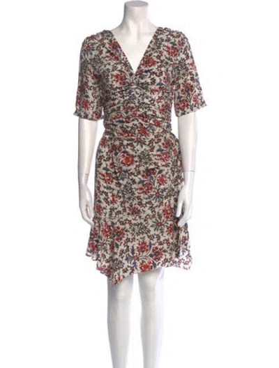 Pre-owned Isabel Marant Silk Mini Dress W/ Tags In Multi