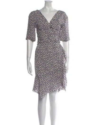 Pre-owned Isabel Marant Silk Mini Dress In White