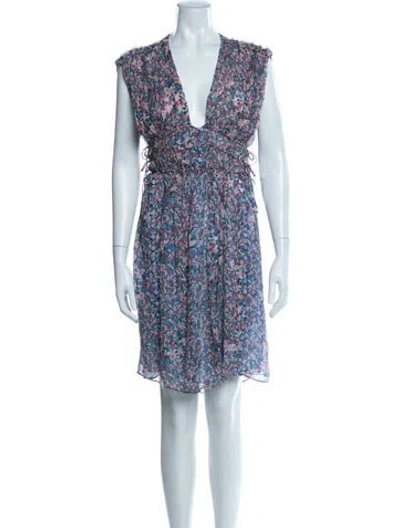 Pre-owned Isabel Marant Silk Mini Dress In White