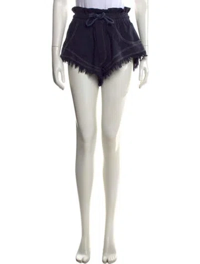 Pre-owned Isabel Marant Silk Mini Shorts In Blue