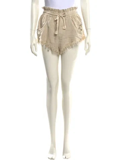 Pre-owned Isabel Marant Silk Mini Shorts In Neutral