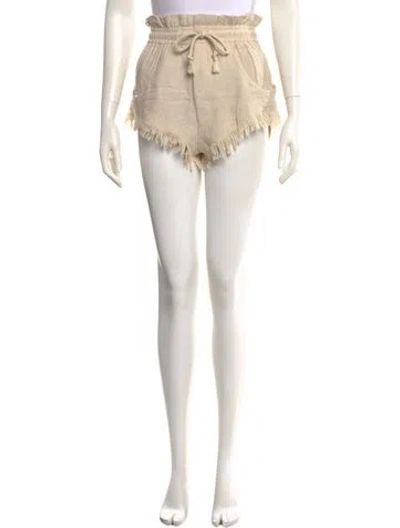 Pre-owned Isabel Marant Silk Mini Shorts In Neutral