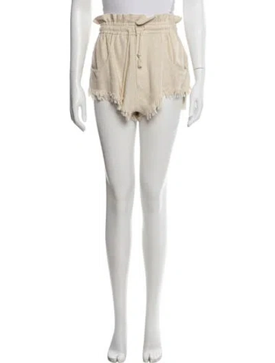 Pre-owned Isabel Marant Silk Mini Shorts In Neutral