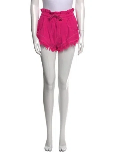 Pre-owned Isabel Marant Silk Mini Shorts In Pink