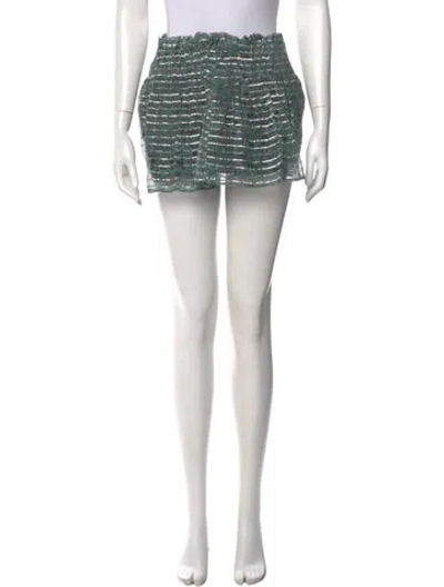 Pre-owned Isabel Marant Silk Mini Shorts In White