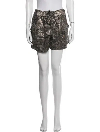 Pre-owned Isabel Marant Silk Mini Shorts In White