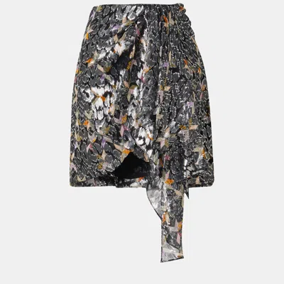 Pre-owned Isabel Marant Silk Mini Skirt 42 In Multicolor