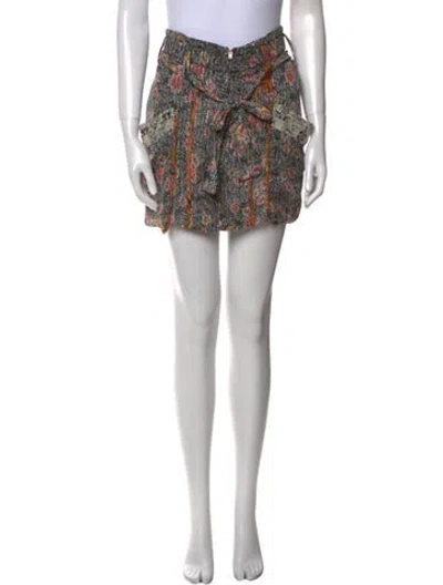 Pre-owned Isabel Marant Silk Mini Skirt In Black