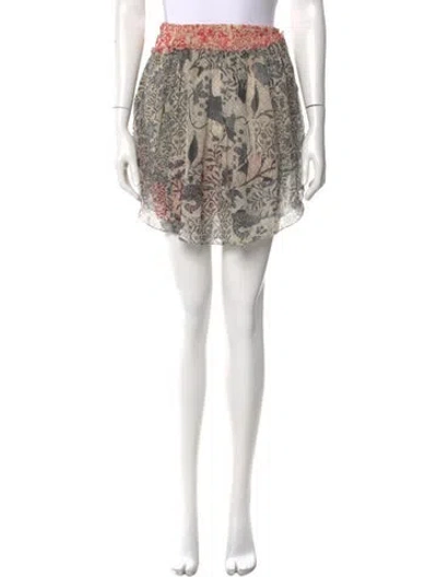 Pre-owned Isabel Marant Silk Mini Skirt In Black