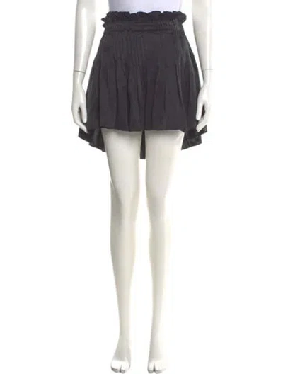 Pre-owned Isabel Marant Silk Mini Skirt In Black