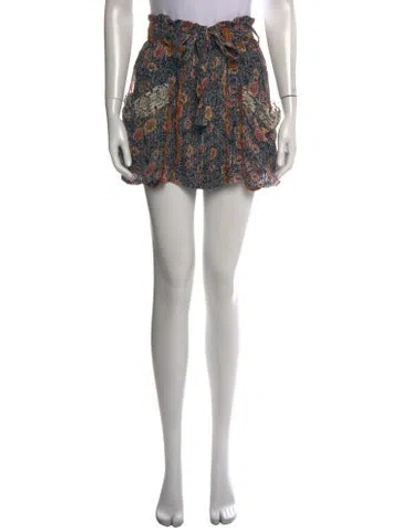 Pre-owned Isabel Marant Silk Mini Skirt In Black