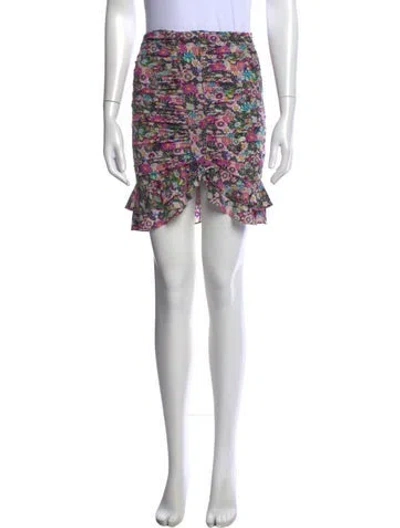 Pre-owned Isabel Marant Silk Mini Skirt In Black