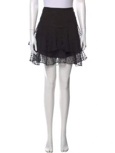 Pre-owned Isabel Marant Silk Mini Skirt In Black