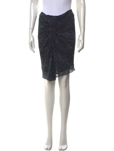 Pre-owned Isabel Marant Silk Mini Skirt In Black