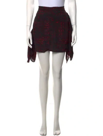Pre-owned Isabel Marant Silk Mini Skirt In Black