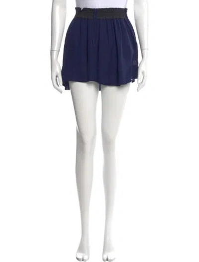 Pre-owned Isabel Marant Silk Mini Skirt In Blue
