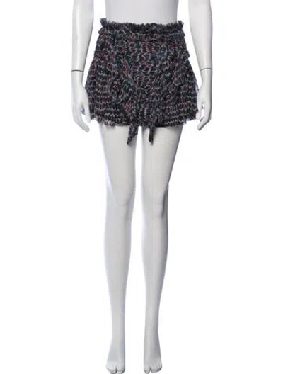 Pre-owned Isabel Marant Silk Mini Skirt In Blue