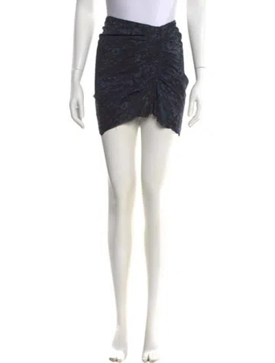 Pre-owned Isabel Marant Silk Mini Skirt In Gray