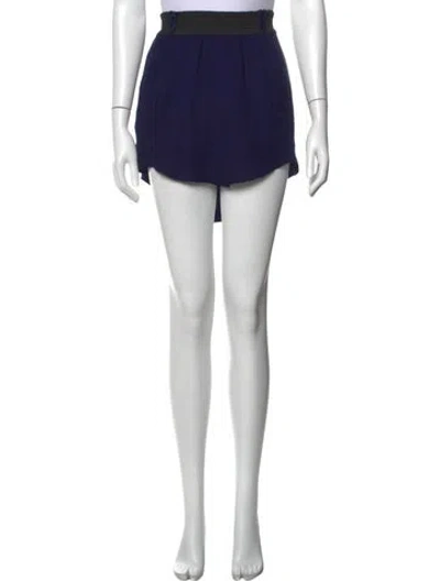 Pre-owned Isabel Marant Silk Mini Skirt In Grey