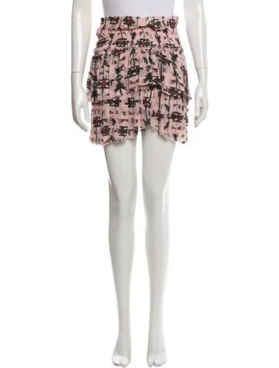 Pre-owned Isabel Marant Silk Mini Skirt In Neutral