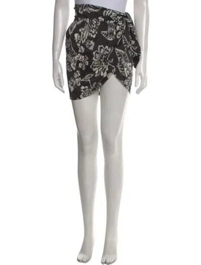Pre-owned Isabel Marant Silk Mini Skirt In Neutral