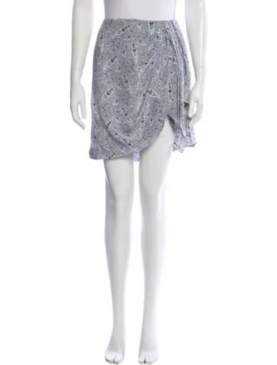 Pre-owned Isabel Marant Silk Mini Skirt In Neutral