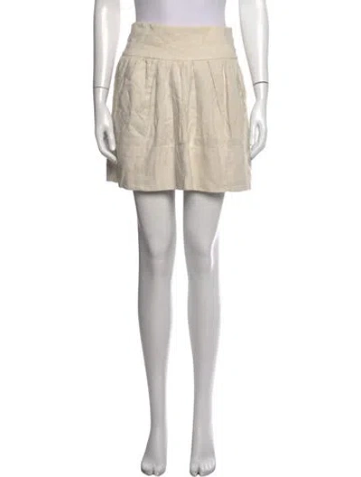 Pre-owned Isabel Marant Silk Mini Skirt In Neutrals