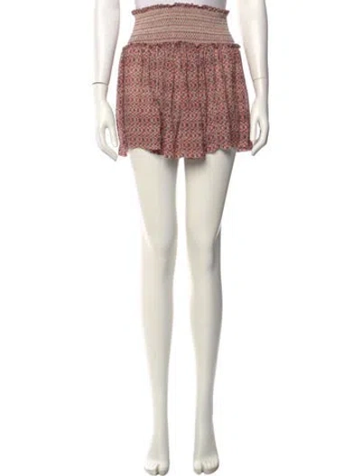 Pre-owned Isabel Marant Silk Mini Skirt In Pink