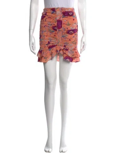 Pre-owned Isabel Marant Silk Mini Skirt In Pink