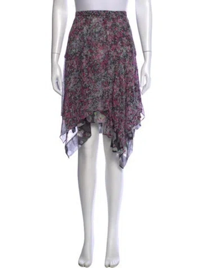 Pre-owned Isabel Marant Silk Mini Skirt In Pink