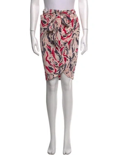 Pre-owned Isabel Marant Silk Mini Skirt In Pink