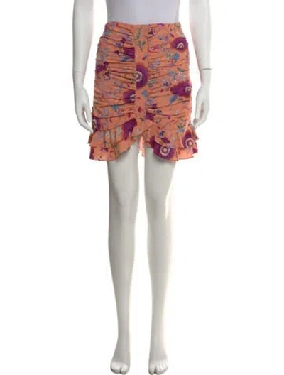 Pre-owned Isabel Marant Silk Mini Skirt In Purple