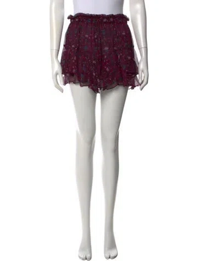 Pre-owned Isabel Marant Silk Mini Skirt In Purple