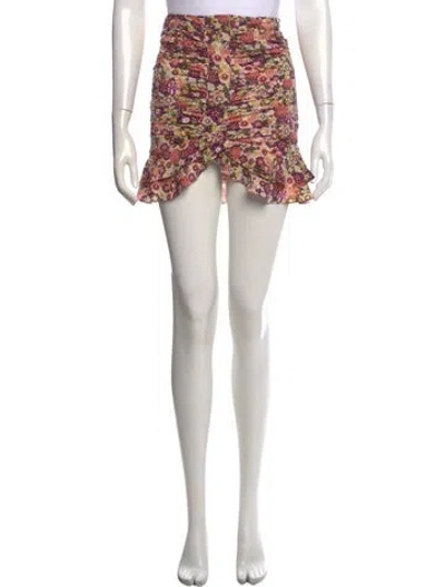Pre-owned Isabel Marant Silk Mini Skirt In Purple
