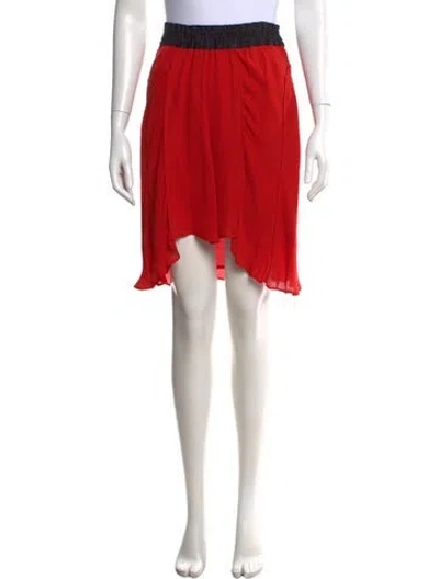 Pre-owned Isabel Marant Silk Mini Skirt In Red