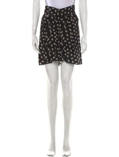 Pre-owned Isabel Marant Silk Mini Skirt W/ Tags In Black