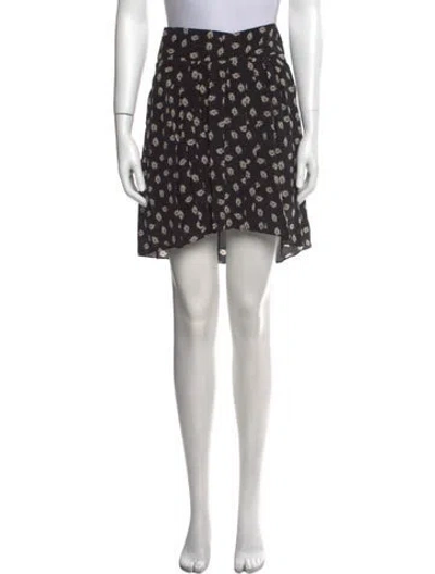 Pre-owned Isabel Marant Silk Mini Skirt W/ Tags In Black