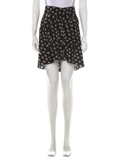 Pre-owned Isabel Marant Silk Mini Skirt W/ Tags In Black