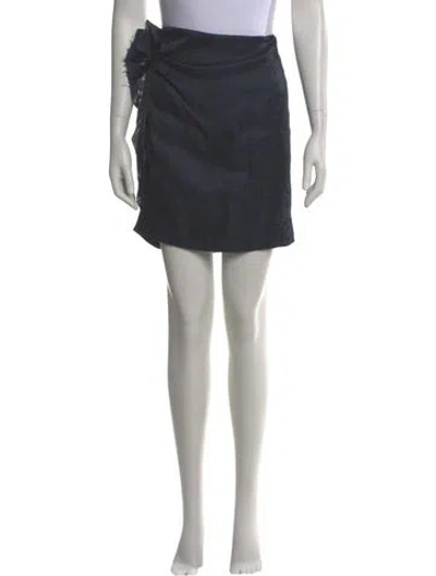 Pre-owned Isabel Marant Silk Mini Skirt W/ Tags In Blue