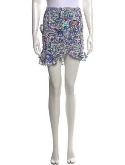 Pre-owned Isabel Marant Silk Mini Skirt W/ Tags In Multicolor