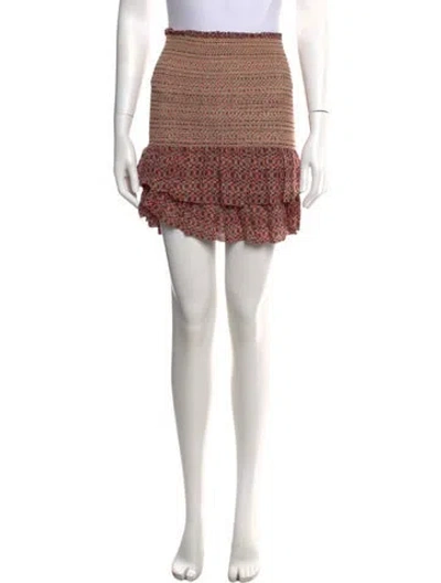 Pre-owned Isabel Marant Silk Mini Skirt W/ Tags In Red