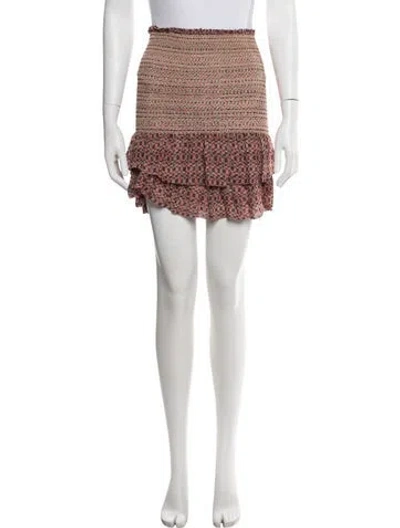Pre-owned Isabel Marant Silk Mini Skirt W/ Tags In Yellow