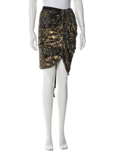 Pre-owned Isabel Marant Silk Mini Skirt In White