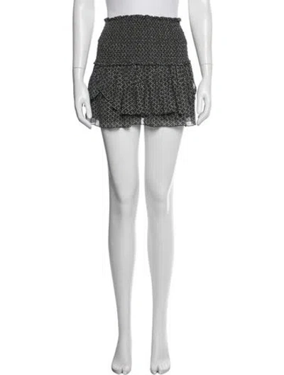 Pre-owned Isabel Marant Silk Mini Skirt In White