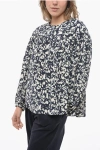 ISABEL MARANT SILK OVERSIZED BRUNILLE BLOUSE WITH DRAPING