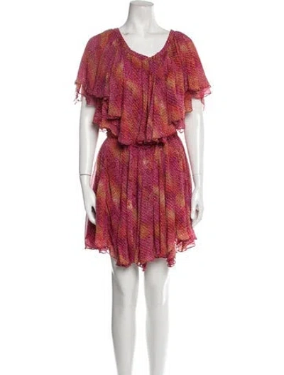 Pre-owned Isabel Marant Silk Paisley Print Tunic In Red