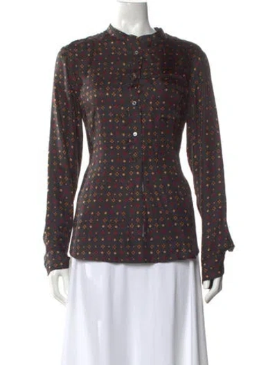 Pre-owned Isabel Marant Silk Patterned Top In Multi