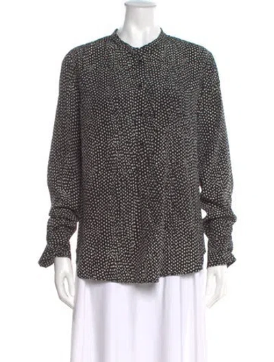 Pre-owned Isabel Marant Silk Polka Dot Print Blouse W/ Tags In Multi
