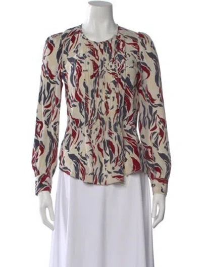 Pre-owned Isabel Marant Silk Printed Blouse