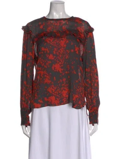 Pre-owned Isabel Marant Silk Printed Blouse In Multi